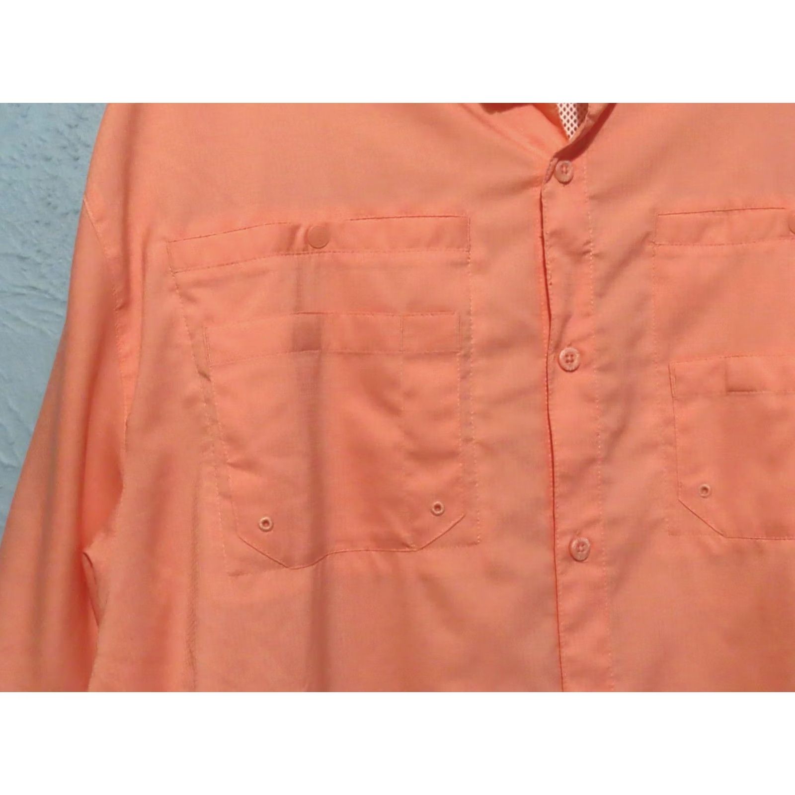 Vintage Columbia PFG Tamiami Men’s XL Short Sleeve Button-Up Vented Fishing Shirt Orange Pattern Pockets NWOT Size US XL / EU 56 / 4 - 4 Thumbnail