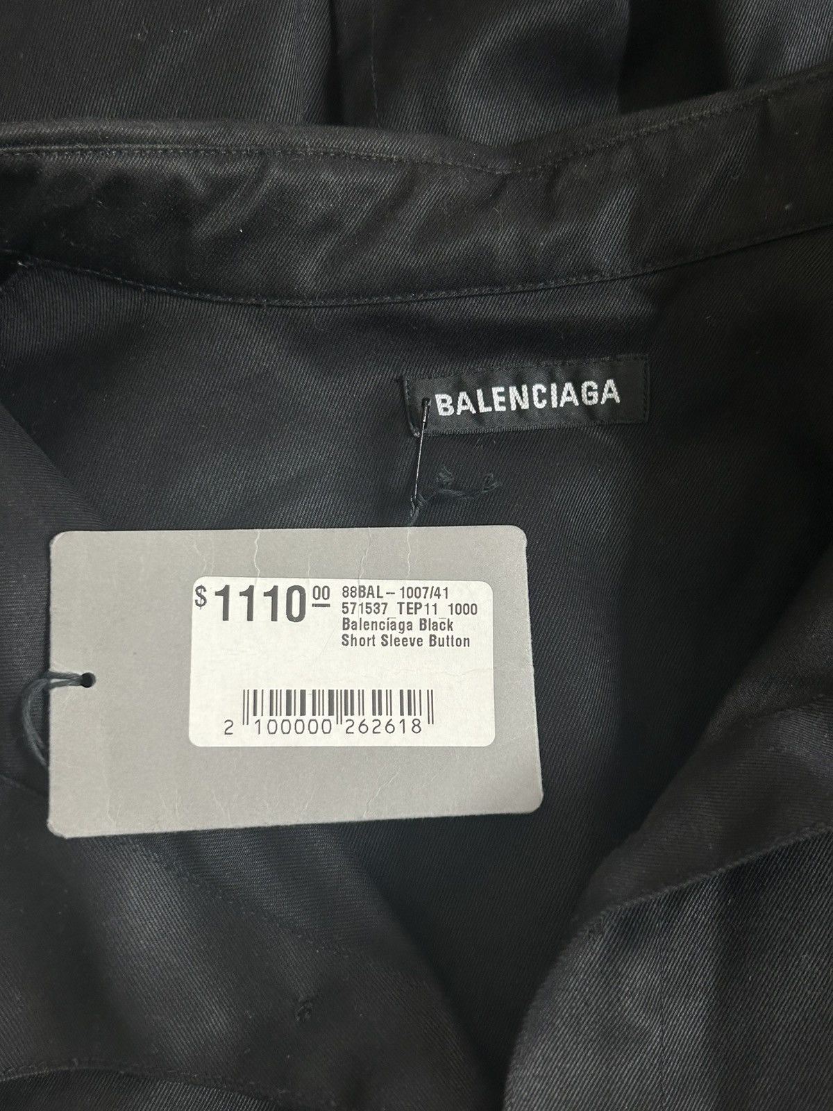 Balenciaga FW18 Heavy Metal Embroidered Oversized Camp Shirt Size US L / EU 52-54 / 3 - 9 Thumbnail