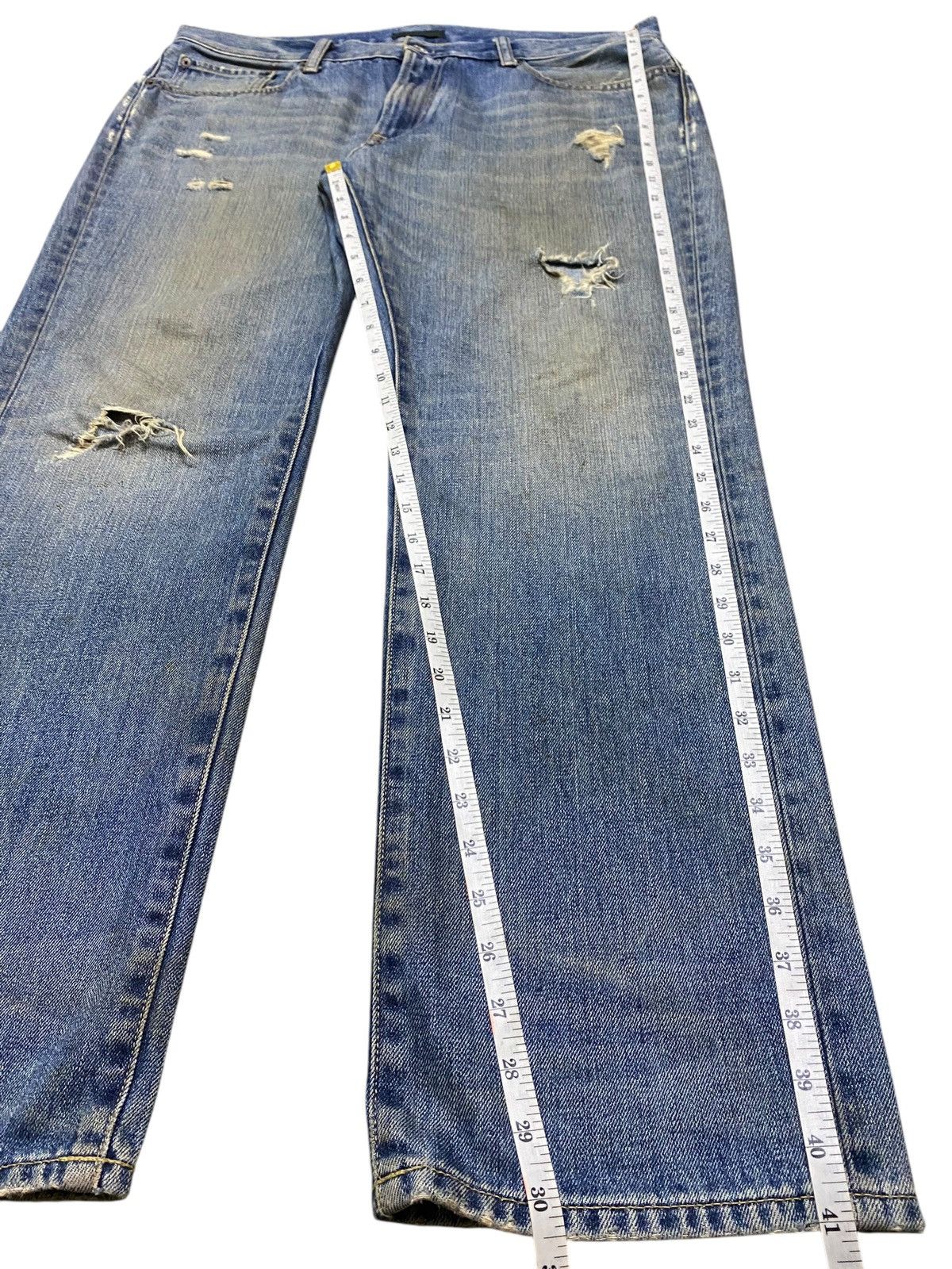 Japanese Brand Vintage Japanese Brands Mud Wash Distressed Loose Jeans Size US 38 / EU 54 - 13 Thumbnail