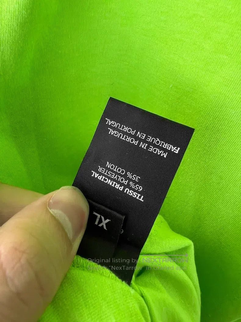 Vetements Vetements Classic Avocado Green Tag Short Sleeve Size US XL / EU 56 / 4 - 5 Thumbnail