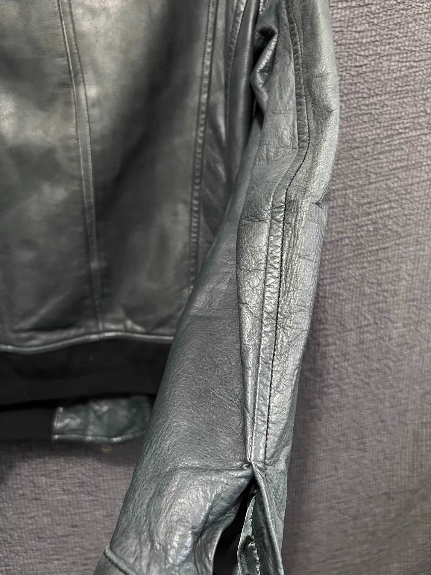 The Viridi-anne The Viridi Anne asymmetrical zip cowhide leather jacket Size US S / EU 44-46 / 1 - 3 Thumbnail