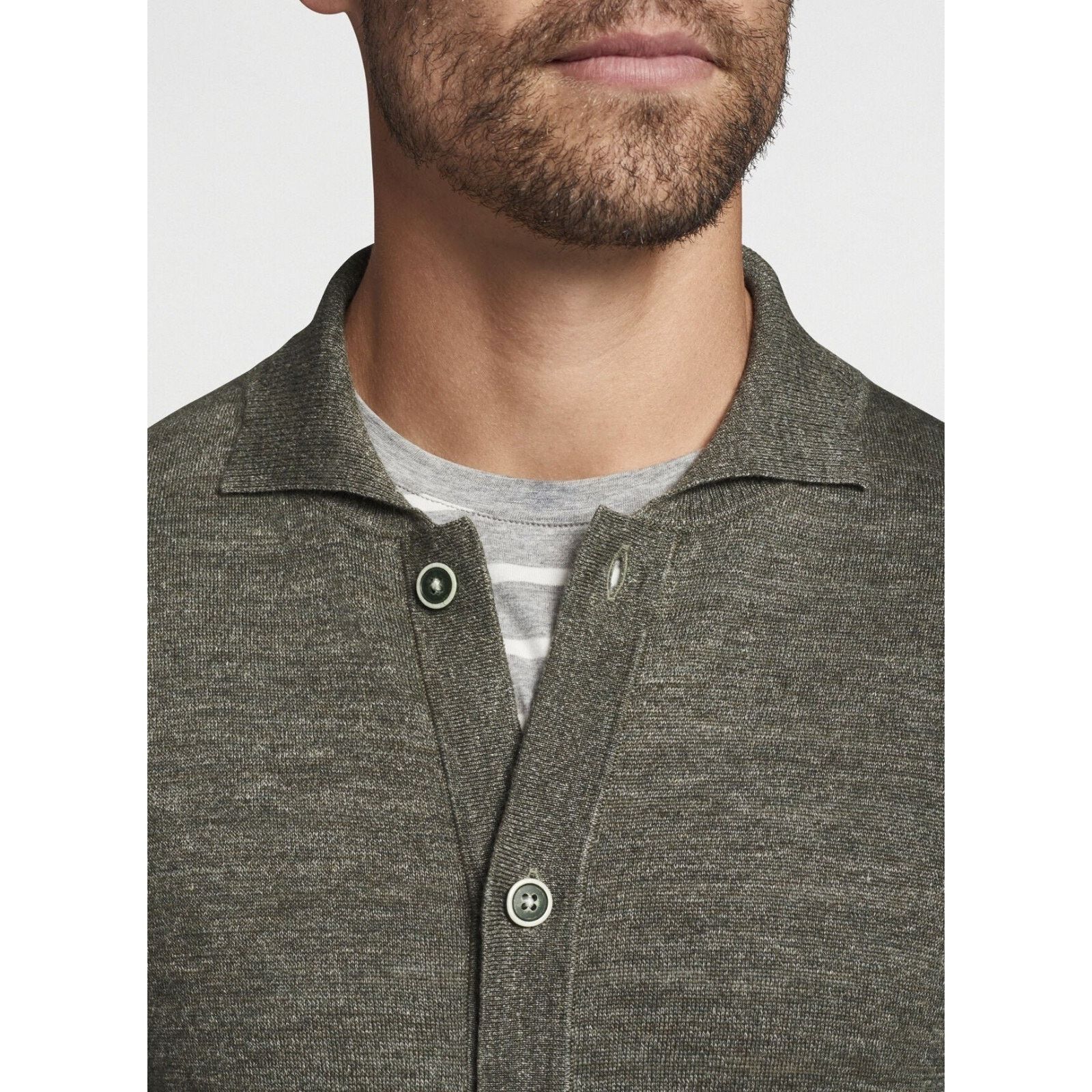 Peter Millar Peter Millar 2XL Villa Full-Button Cardigan Kelp NWT $348 Size US XXL / EU 58 / 5 - 2 Thumbnail