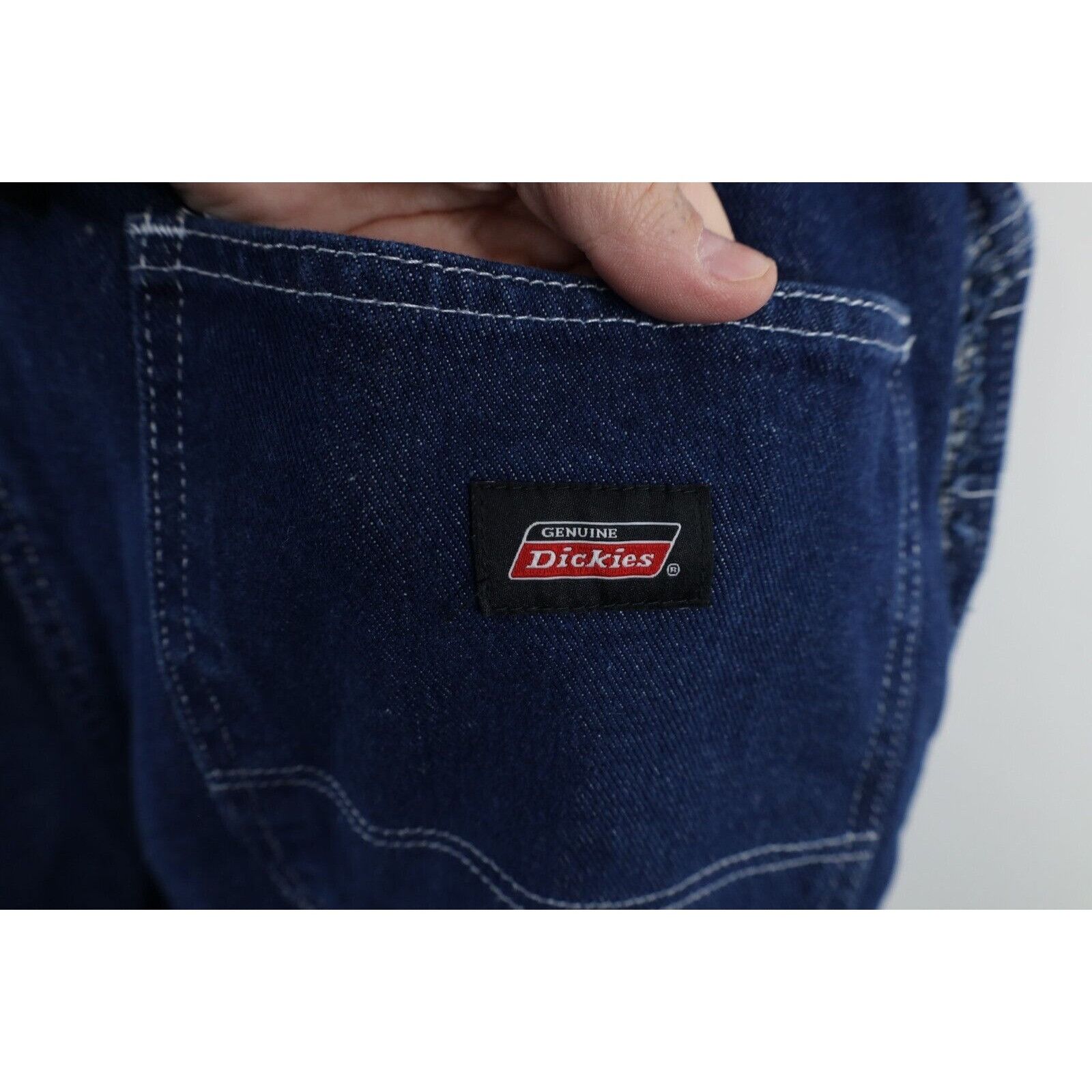 Dickies × Vintage Vintage Y2K Dickies Distressed Wide Leg Dungaree Overalls Size US 30 / EU 46 - 15 Thumbnail