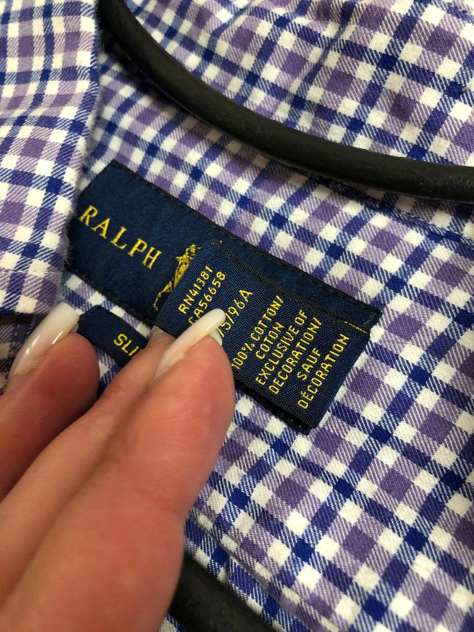 Polo Ralph Lauren × Vintage Vintage 1990s Polo Ralph Lauren Plaid Cotton Button Up Shirt Size US M / EU 48-50 / 2 - 3 Thumbnail