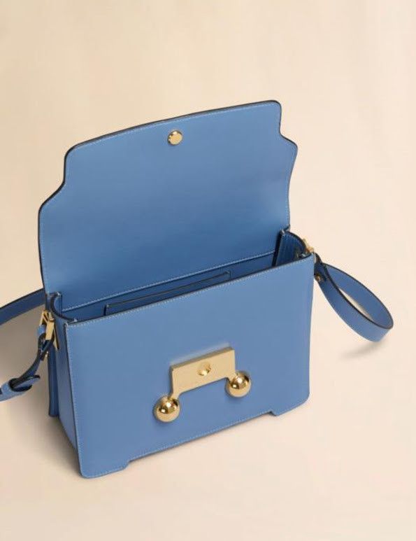 Marni o1w1db10326 Size: OS/Medium Leather Shoulder Bag in Blue Size ONE SIZE - 2 Thumbnail