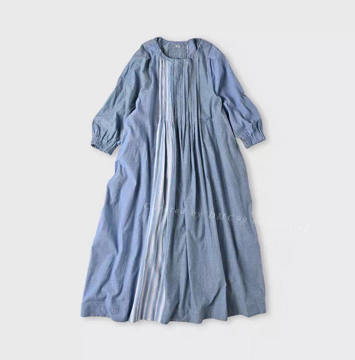45rpm 45R Cotton Khadi Pleated Dress Size M / US 6-8 / IT 42-44 - 1 Thumbnail