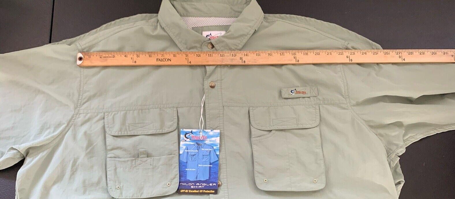 Designer World Wide Sportsman Mens 3XL VENTED Fishing Shirt Size US XXL / EU 58 / 5 - 9 Thumbnail