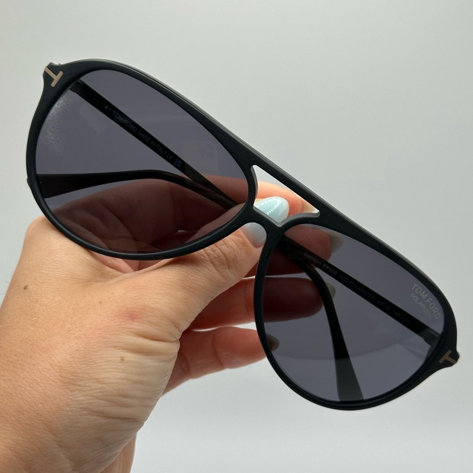 Tom Ford NEW TOM FORD Samson FT0909/S 02D Matte Black/Polarized Size ONE SIZE - 8 Thumbnail