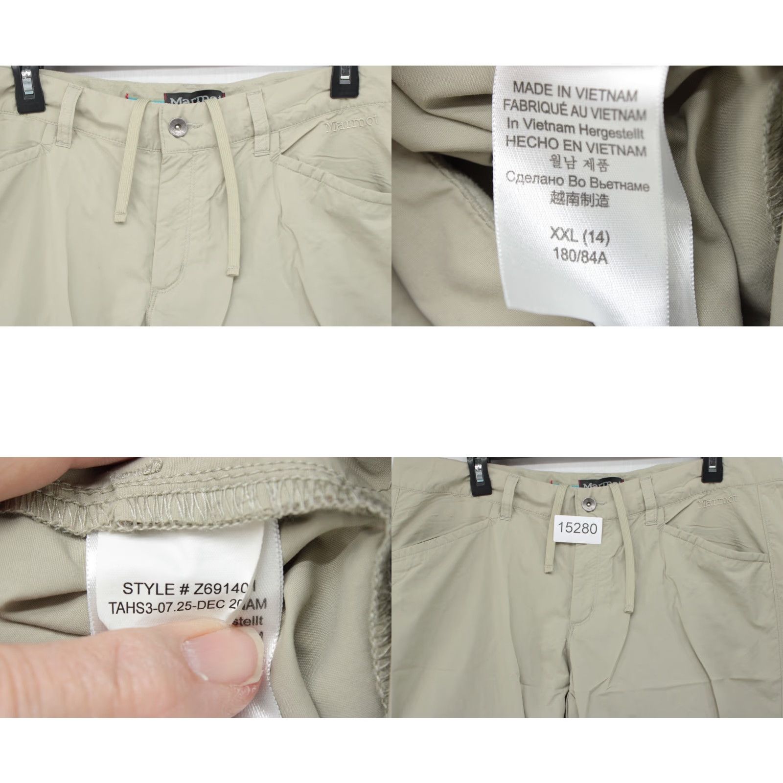 Marmot Marmot Scree Pants Women 14 Tan Khaki Midweight Softshell Nylon Hiking Gorpcore Pants Women 14 Tan Khaki Midweight Softshell Nylon Hiking Gorpcore Size 36" / US 14 / IT 50 - 8 Thumbnail