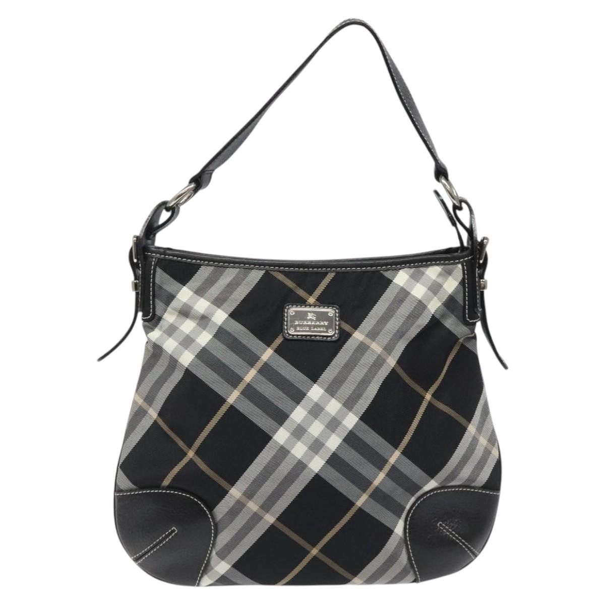 Burberry Nova Check Black Synthetic Shoulder Bag (Pre-Owned) Size ONE SIZE - 1 Thumbnail