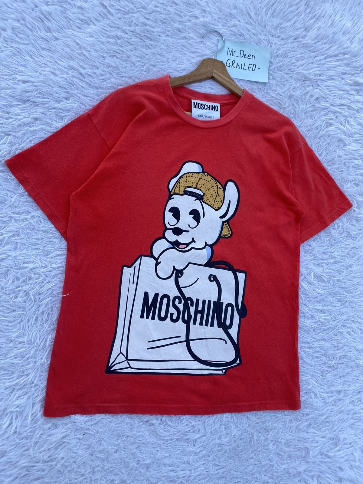 Moschino Rare MOSCHINO Couture Red Tshirt Size US M / EU 48-50 / 2 - 3 Thumbnail