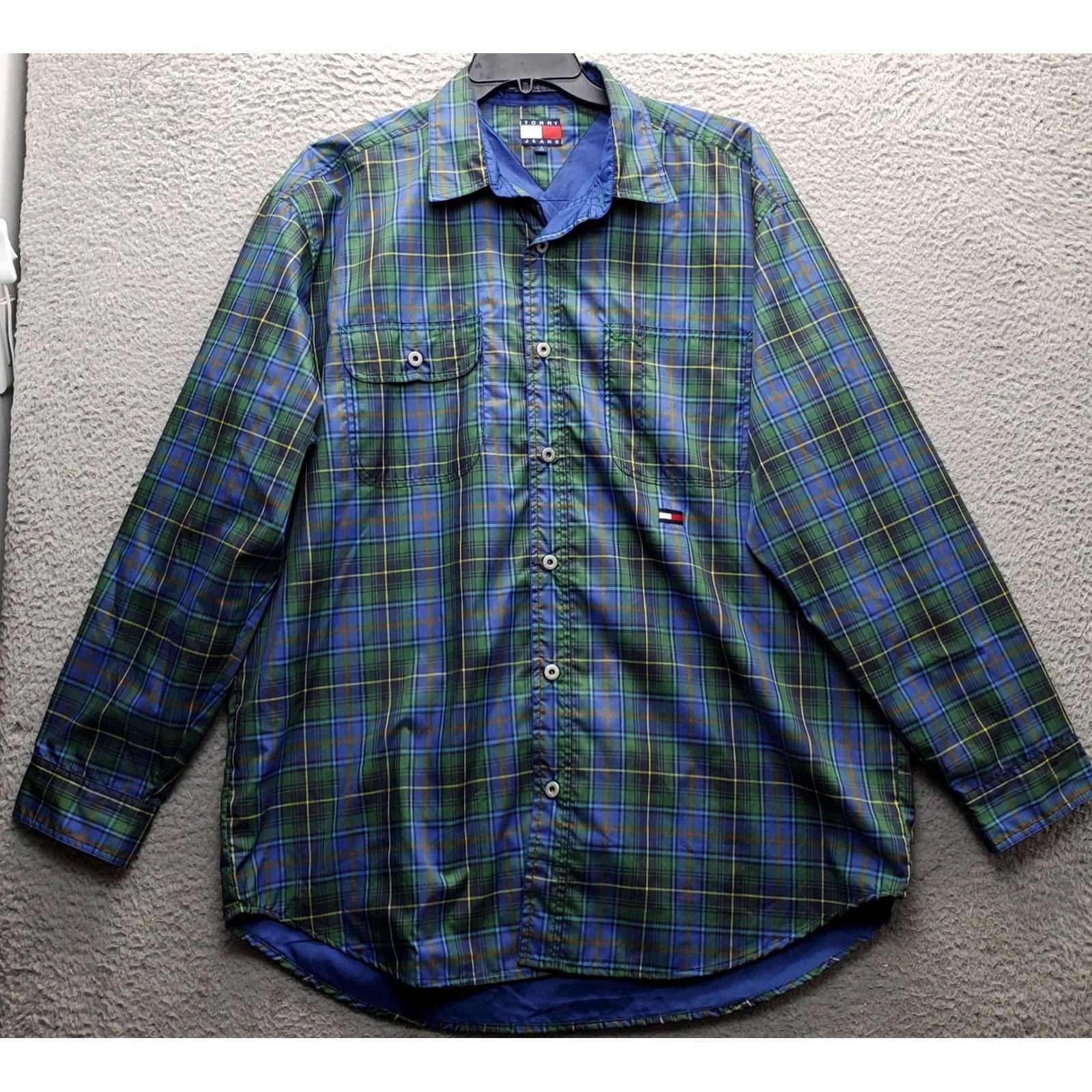Tommy Hilfiger Tommy Hilfiger Shirt Men L Multi Plaid Water Resistant Long Sleeve Button-Up Size US L / EU 52-54 / 3 - 2 Thumbnail