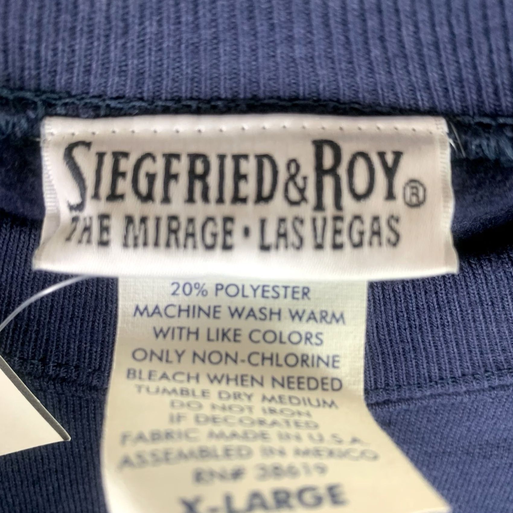 Vintage Siegfried & Roy Mirage Las Vegas Mens XL Sweater Blue USA vtg 90s NWT (issue) Size US XL / EU 56 / 4 - 4 Thumbnail