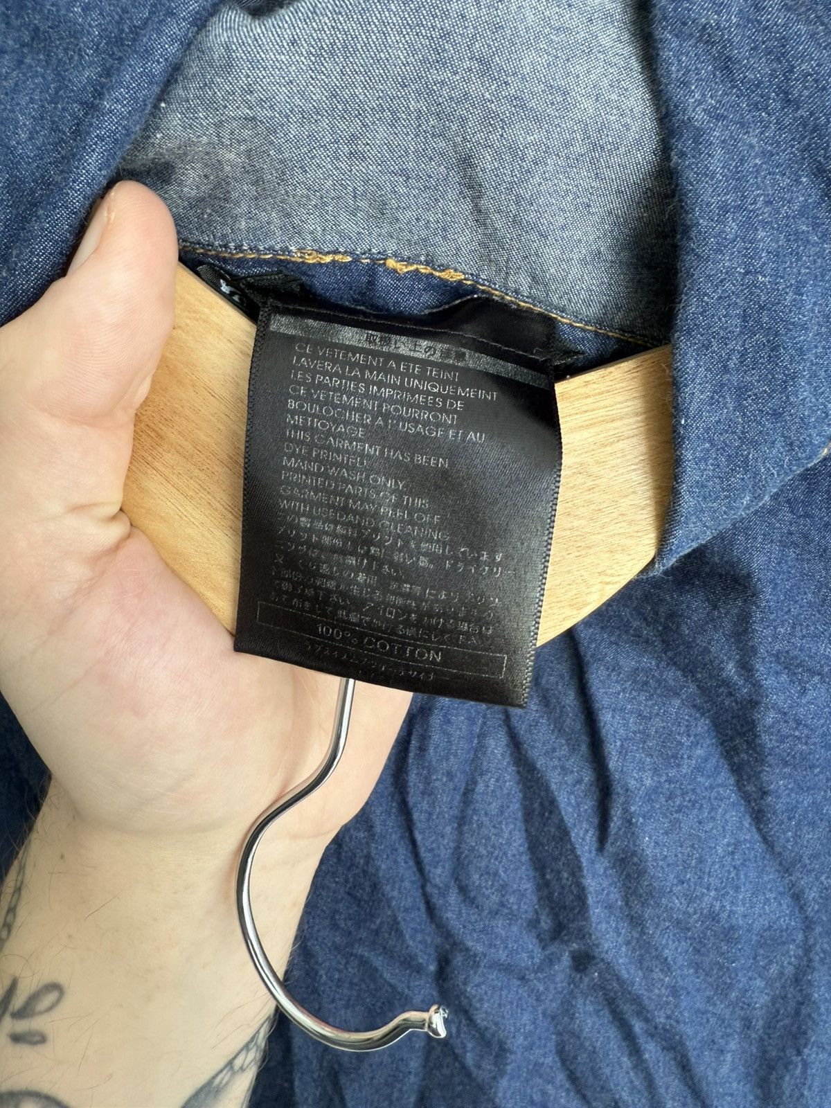 Japanese Brand × Vintage Vintage Kamimura Tokyo Avant Garde Denim Shirt Size US M / EU 48-50 / 2 - 7 Thumbnail