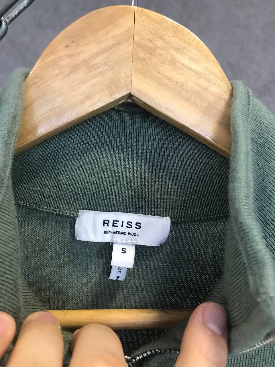 Reiss Reiss 1/3 zip merino wool sweater Size US S / EU 44-46 / 1 - 4 Thumbnail