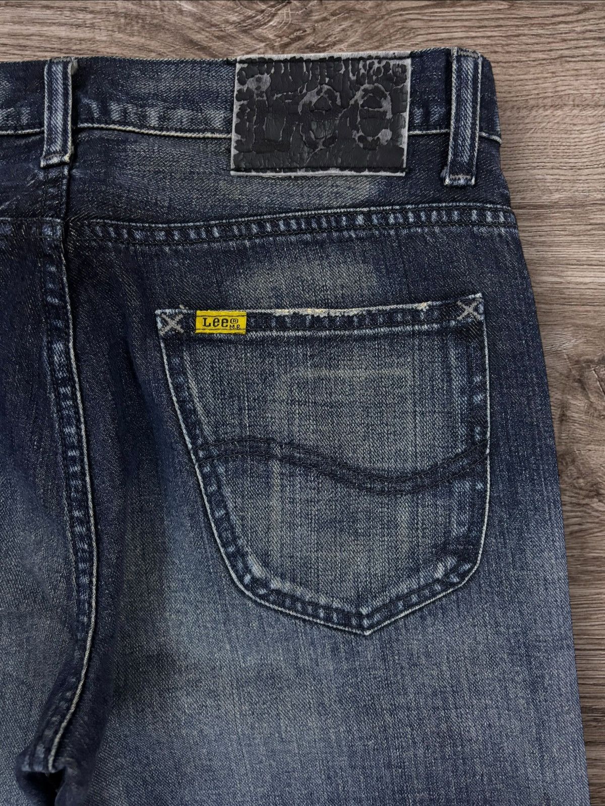 14th Addiction Vintage Lee Light Burst Flare Jeans Size US 32 / EU 48 - 5 Thumbnail