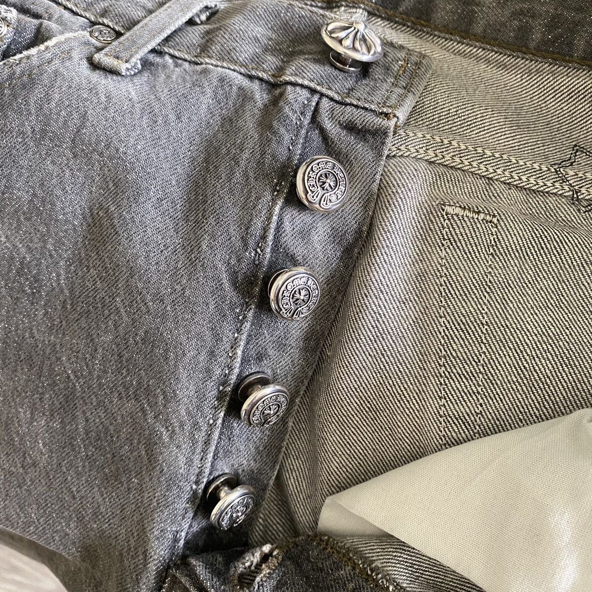 Chrome Hearts Chrome Hearts Gallery Dept Flared Grey Levi’s 501 Jeans Size US 29 - 4 Thumbnail