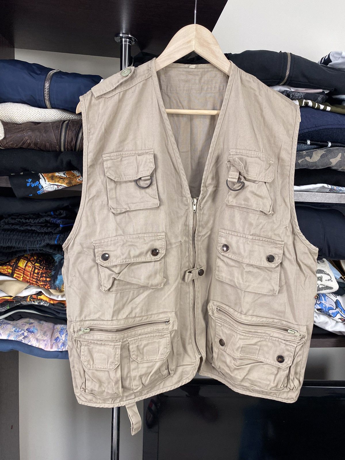 Tommy Hilfiger × Vintage Vintage Military Utility Cargo Vest Y2K Size US XL / EU 56 / 4 - 2 Thumbnail