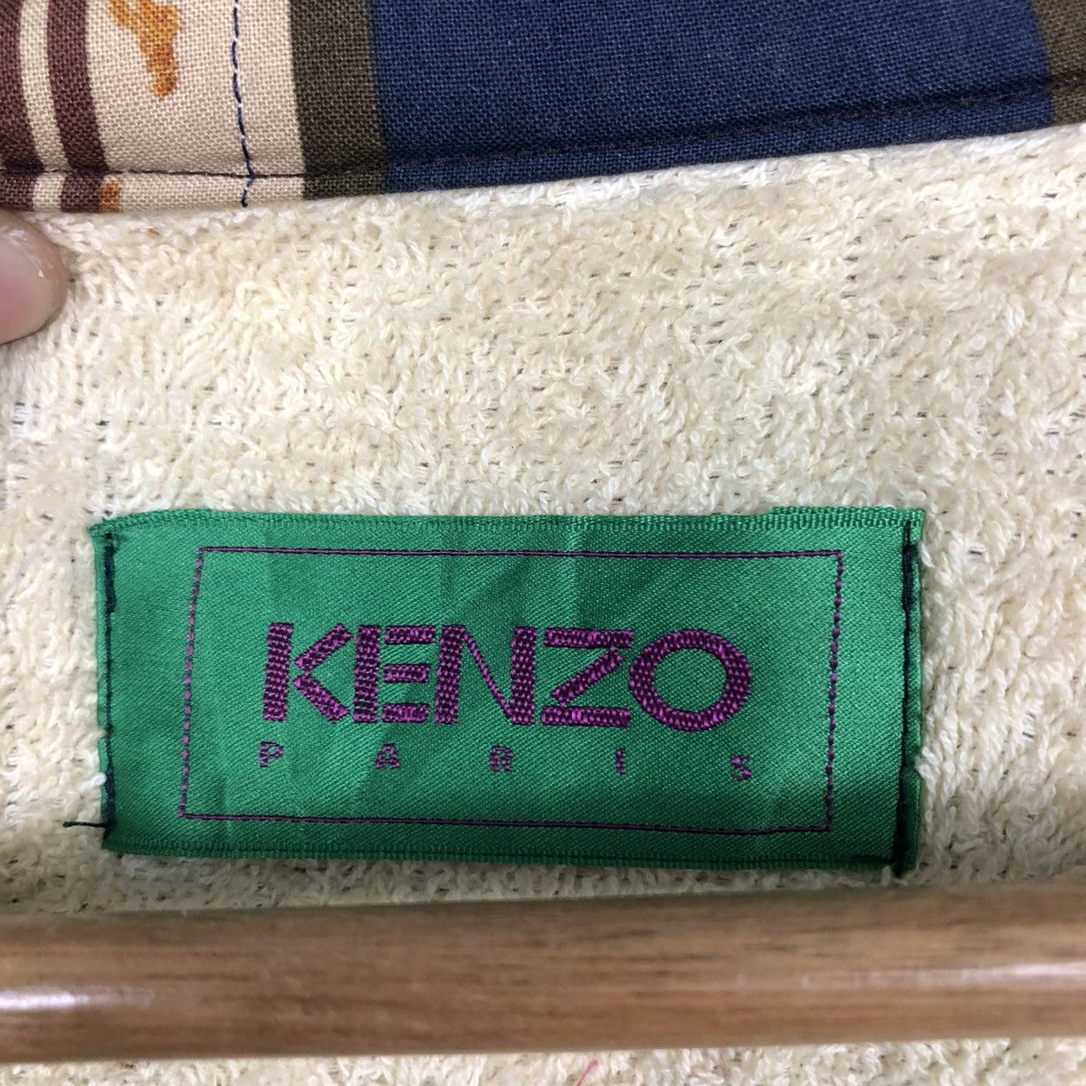 Japanese Brand 🔥VINTAGE LONG BATH ROBE JACKET KENZO STRIPED DESIGN BLANKET Size US M / EU 48-50 / 2 - 19 Thumbnail