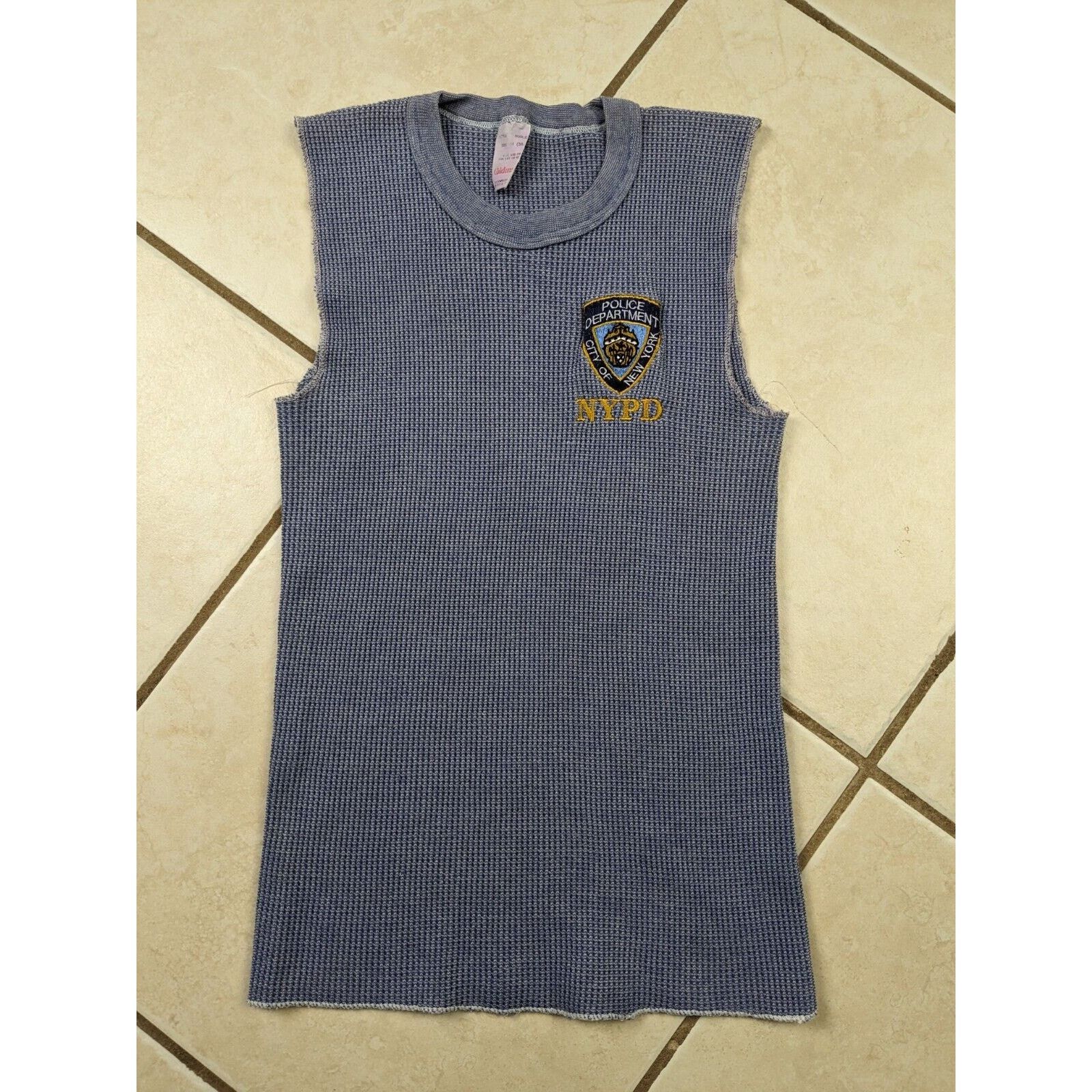 Other Vtg NYPD Coldmaster Thermal Sleeveless Blue Tanktop Shirt Size US M / EU 48-50 / 2 - 2 Thumbnail