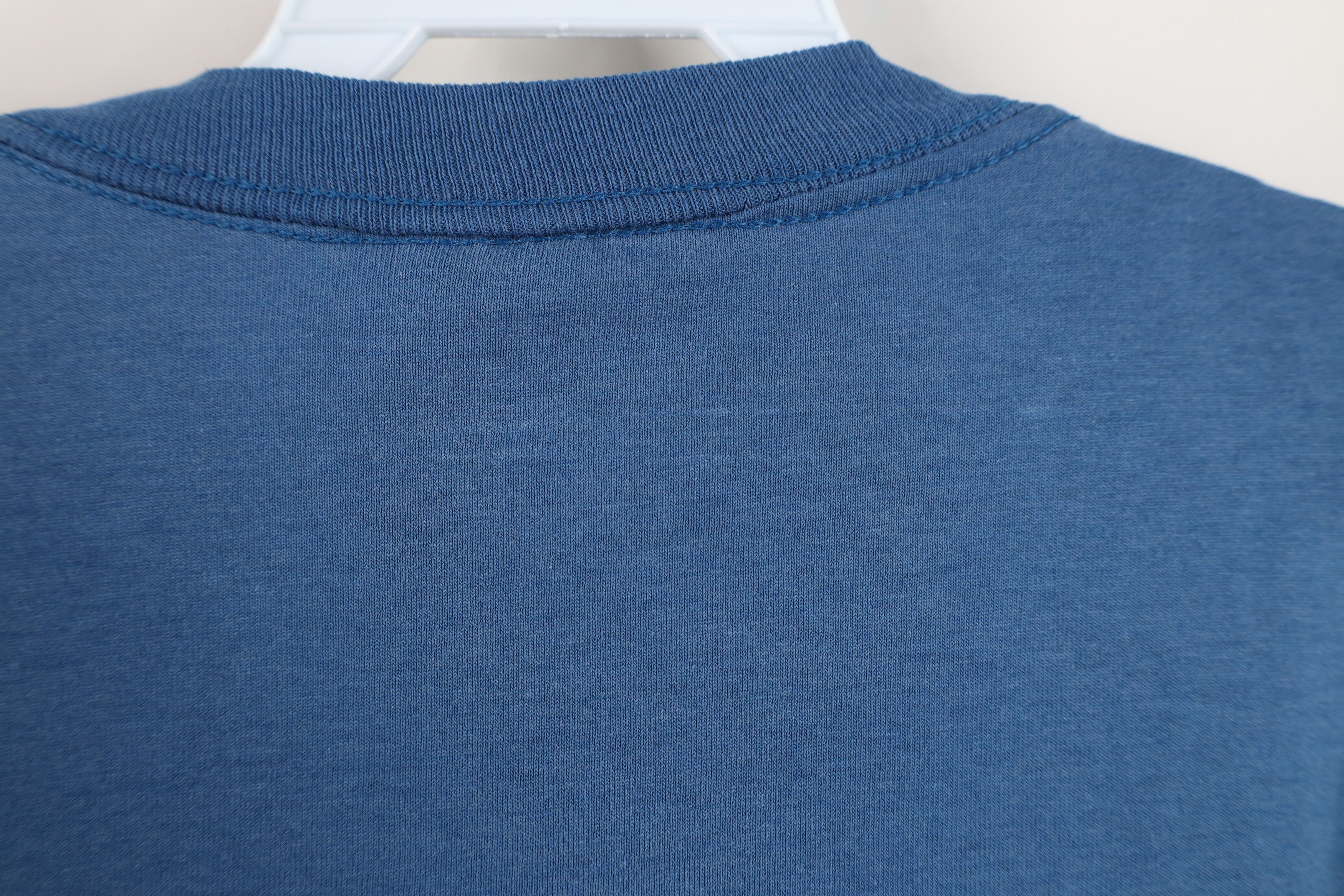Vintage Vintage 90s Streetwear Heavy Off 3/4 Sleeve T-Shirt Blue USA Size US L / EU 52-54 / 3 - 10 Thumbnail