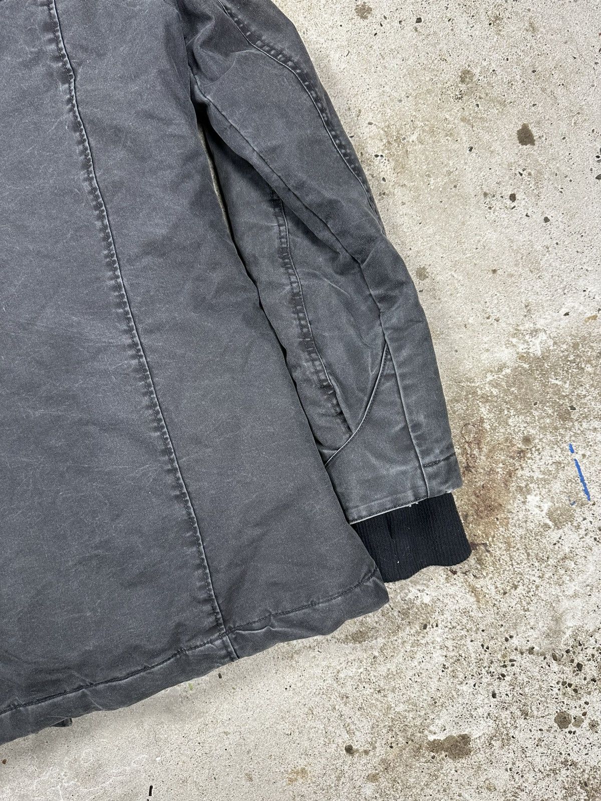If Six Was Nine × Japanese Brand × Le Grande Bleu (L.G.B.) Vintage Y2K Washed Grey Asymmetrical Zip Hooded Jacket Size US S / EU 44-46 / 1 - 10 Thumbnail