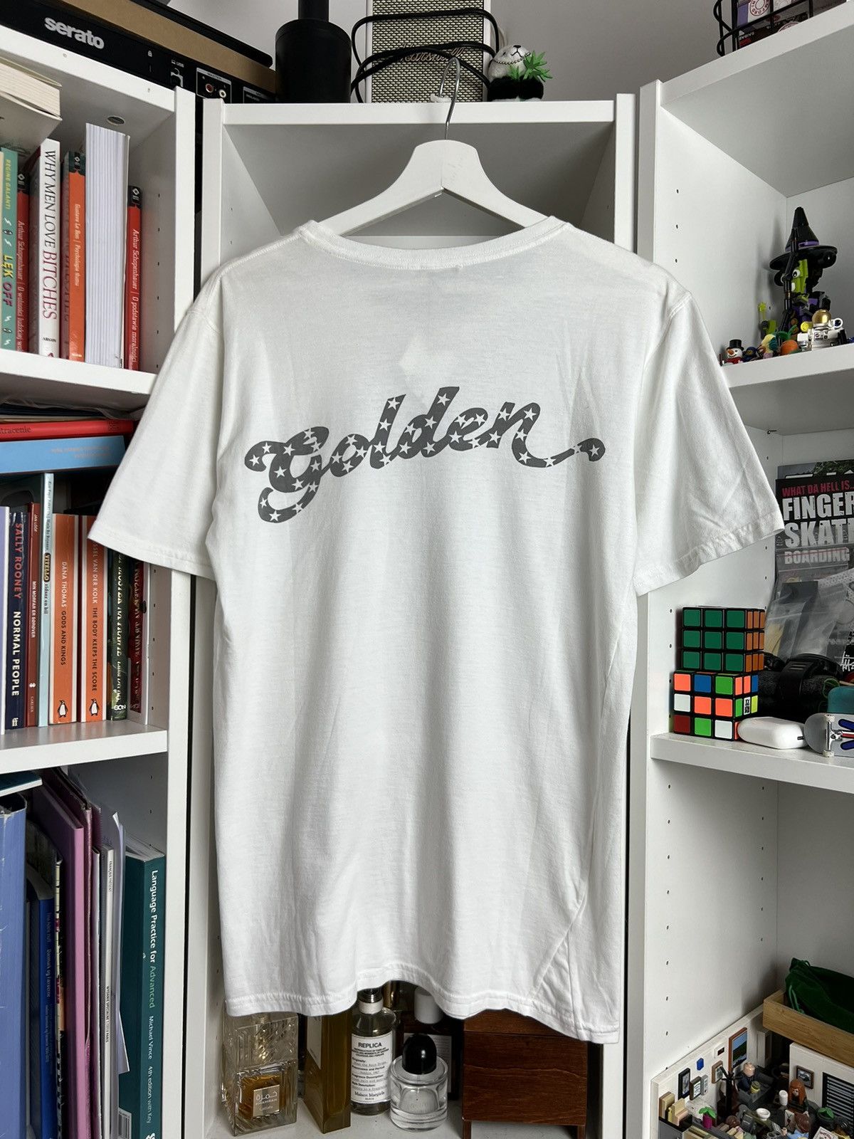 Designer × Golden Goose Golden Goose big logo white t-shirt XS designer luxury casual Size US XS / EU 42 / 0 - 1 Thumbnail