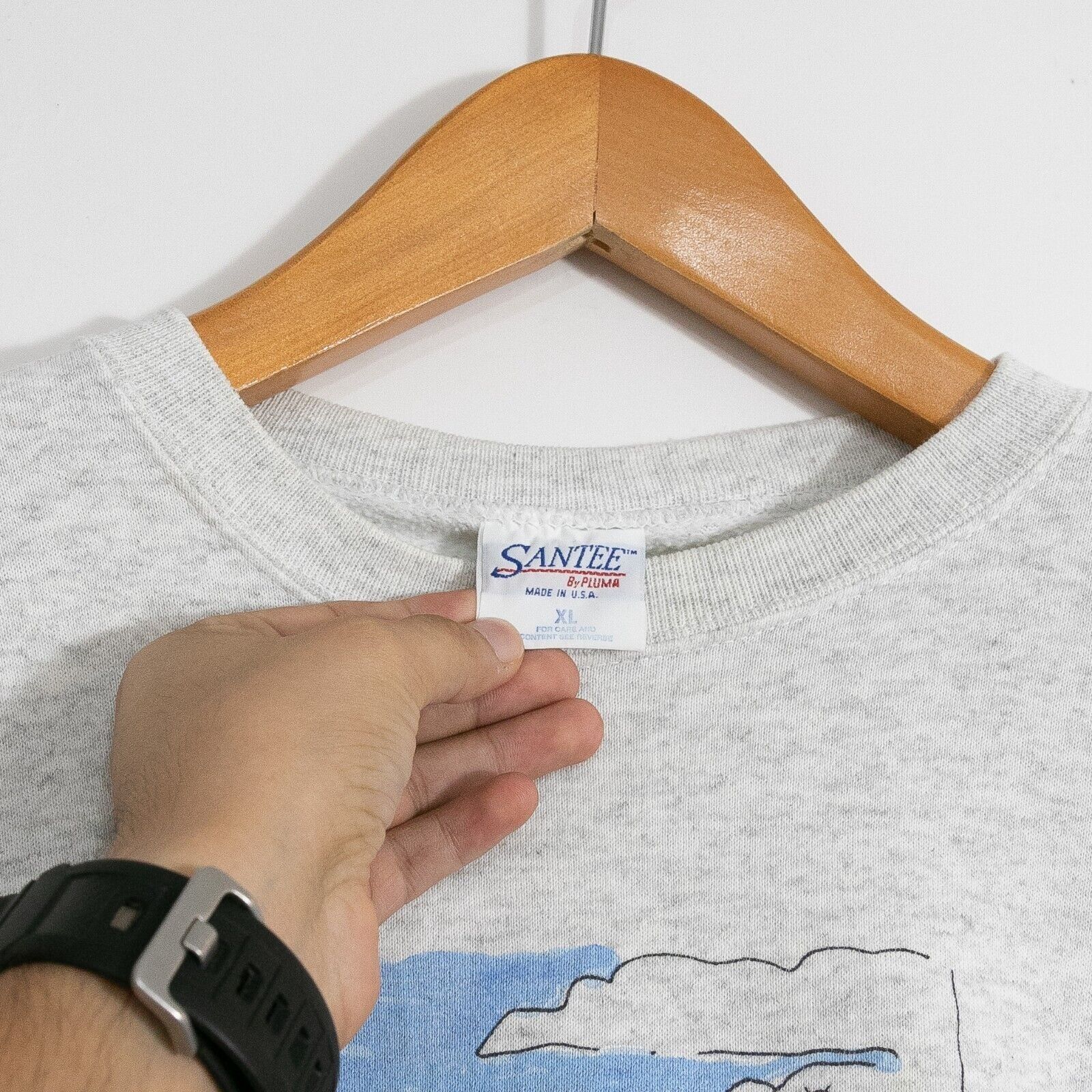 Vintage Vintage 90s Funny Golfing Sweatshirt XL - Faded Distressed Size US XL / EU 56 / 4 - 6 Thumbnail