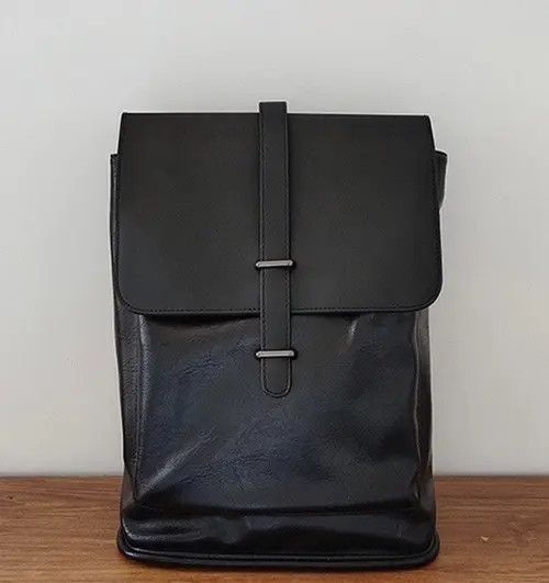 Japanese Brand Mikami x Maezo Retro fashion pu leather usb port backpack Size ONE SIZE - 4 Thumbnail