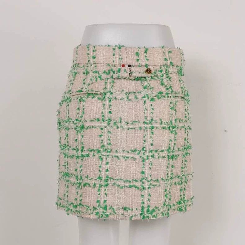 Thom Browne Thom Browne Soft pink Teddy style tweed skirt Size 24" / US 00 / IT 34 - 2 Thumbnail