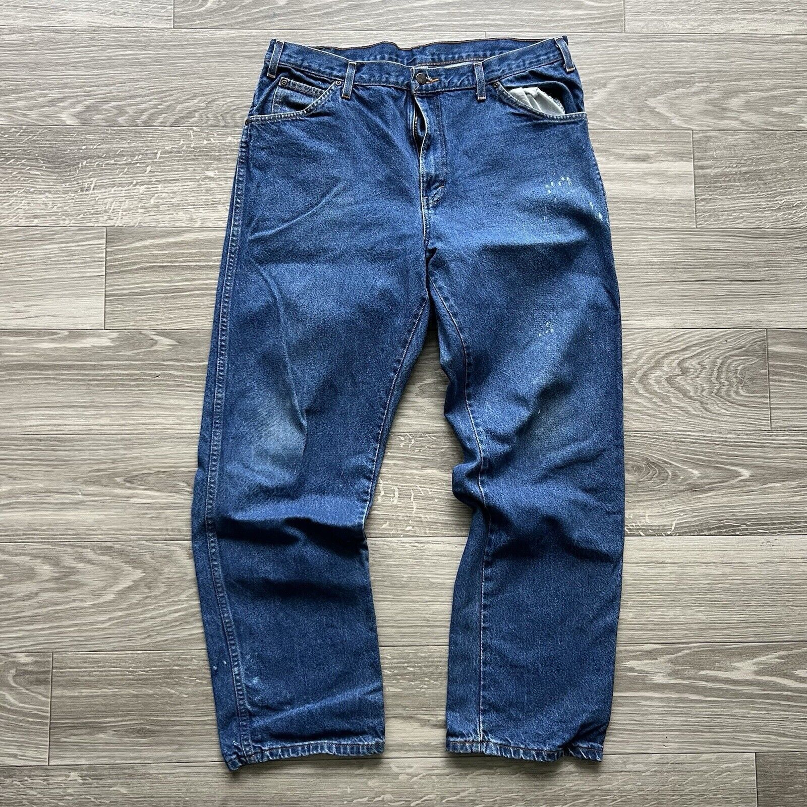 Dickies Dickies 34x34 carpenter blue jeans vintage Y2K straight Size US 36 / EU 52 - 4 Thumbnail