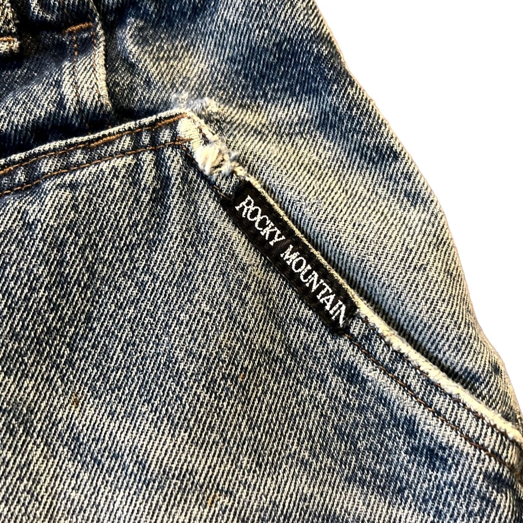 Vintage VINTAGE Rocky Mountain Jeans Men 30x35 Denim Cotton Blue Regular Straight Mens Size US 30 / EU 46 - 2 Thumbnail
