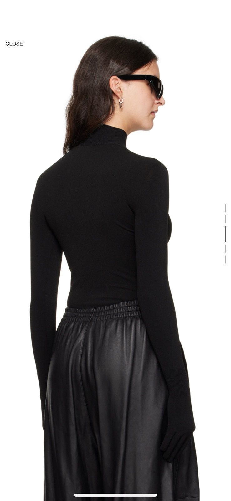 Balenciaga Balenciaga black gloves turtleneck Size XS / US 0-2 / IT 36-38 - 3 Thumbnail