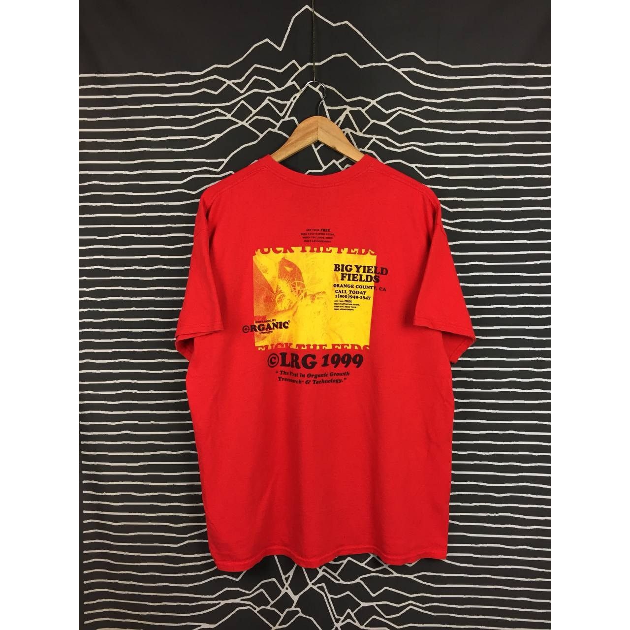 LRG Vtg 90s OG Lifted Research Group Don't Panic Its Organic Tee Size US XL / EU 56 / 4 - 2 Thumbnail