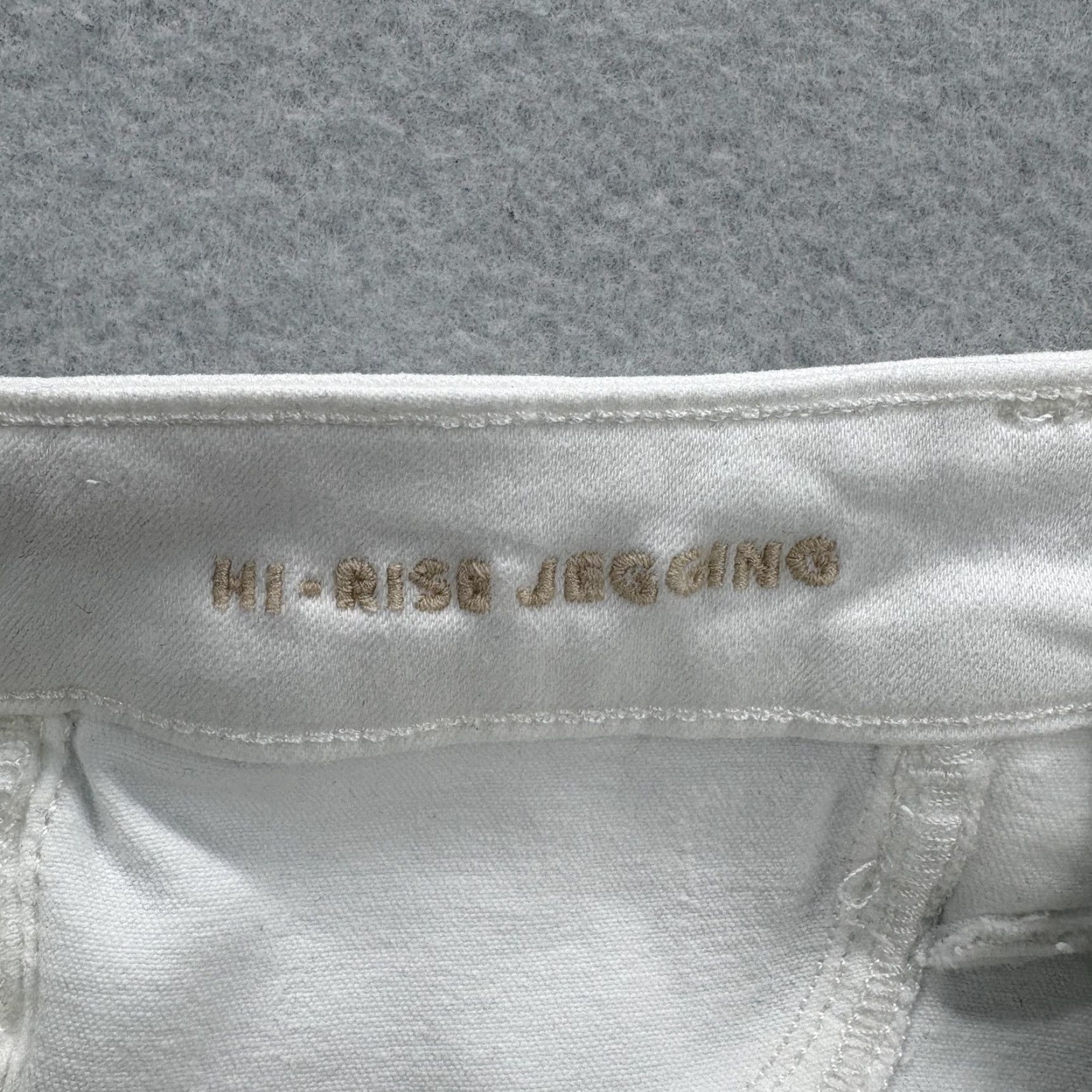 American Eagle Outfitters American Eagle High Rise Jegging Jeans Womens 6 White Distressed Stretch Denim Size 28" / US 6 / IT 42 - 5 Thumbnail