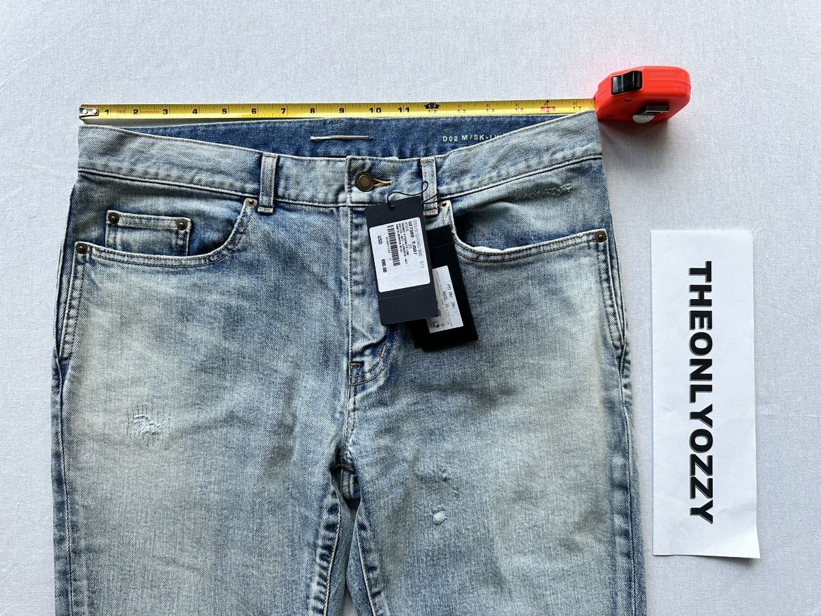 Saint Laurent Paris Saint Laurent Santa Monica Blue 5 Pocket Jeans D02 Skinny 33 Size US 33 - 2 Thumbnail