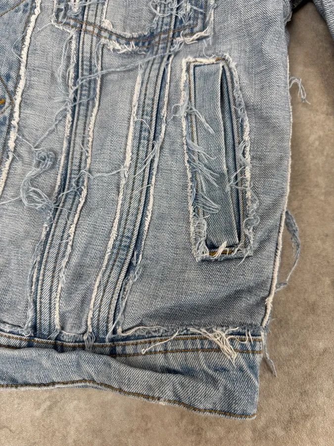 Maison Margiela Maison Margiela H&M Blue Distressed Re-Edition Denim Jacket Size US M / EU 48-50 / 2 - 8 Thumbnail