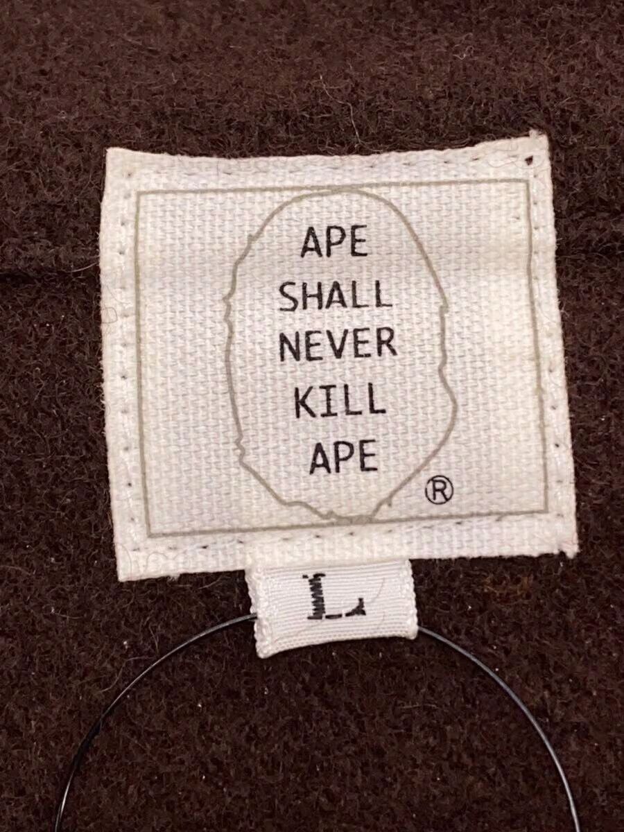 Bape A Bathing Ape Plain Wool Tops Brown Size US L / EU 52-54 / 3 - 3 Thumbnail