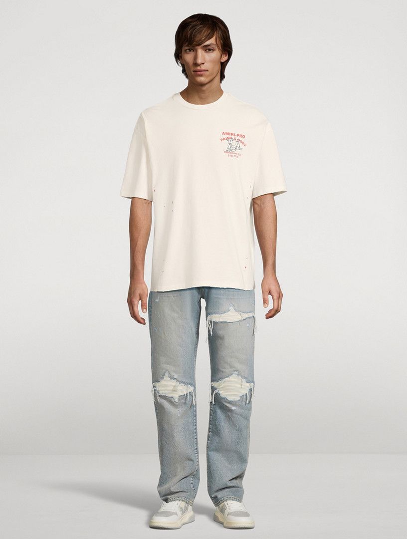 Amiri o1h1sh11225 Bull Oversized Tee in White Size US XS / EU 42 / 0 - 5 Thumbnail