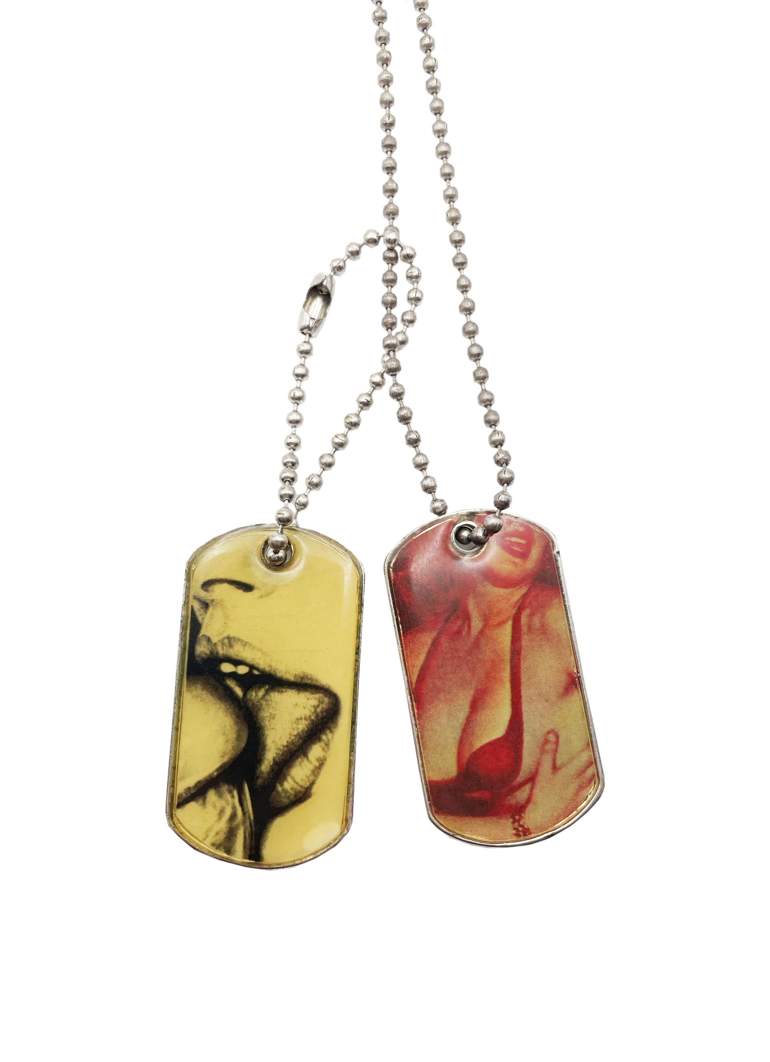 Vivienne Westwood 1997 Orb Dog Tag Necklace Size ONE SIZE - 1 Thumbnail