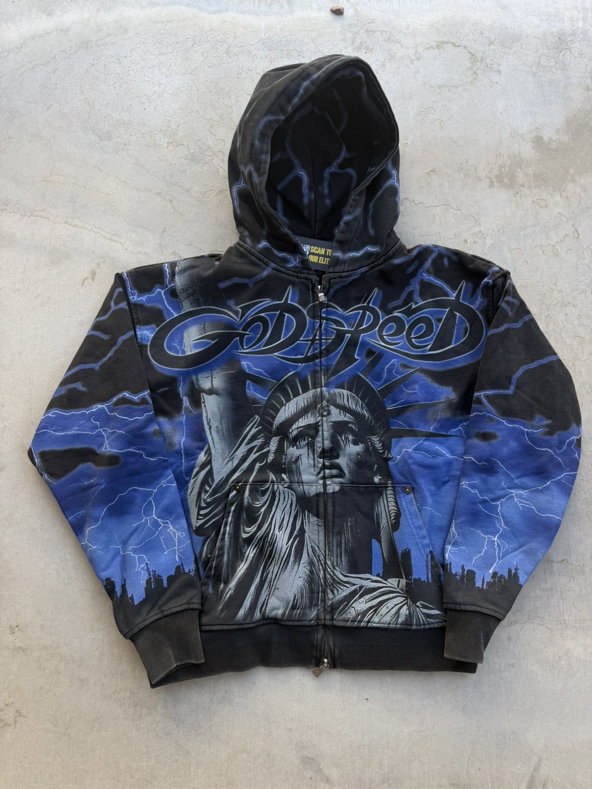 Godspeed Godspeed Voltage Zip Hoodie Blue Size Large Brand New Size US L / EU 52-54 / 3 - 1 Thumbnail
