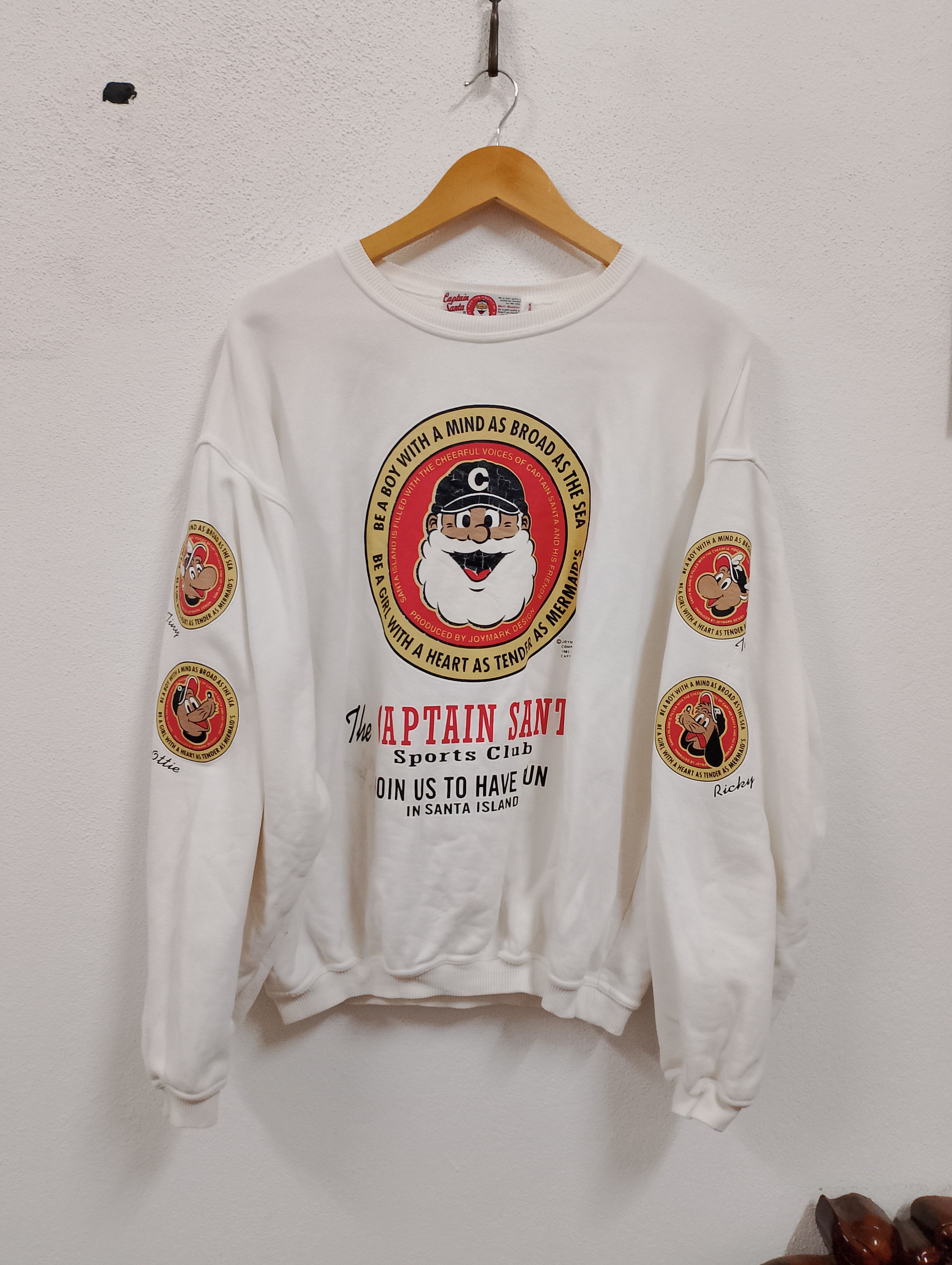 Japanese Brand Vintage Captain Santa Sweatshirt Joymark Design 1985 Size US M / EU 48-50 / 2 - 2 Thumbnail