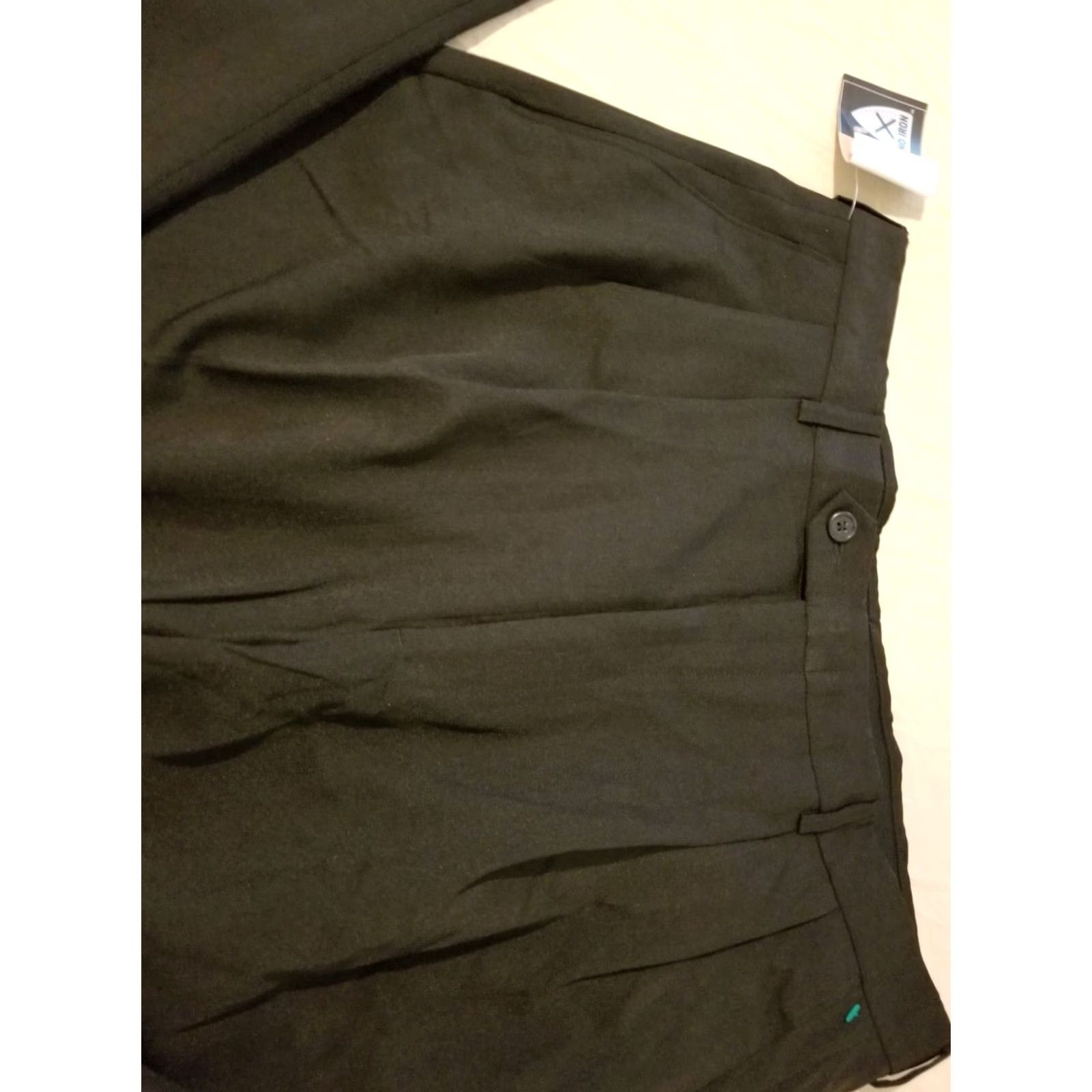 Haggar Haggar Mens Dress Pants 36x30 Black Slacks Khaki Chino Trousers Regular Inseam 30 in Pants Size US 36 / EU 52 - 5 Thumbnail