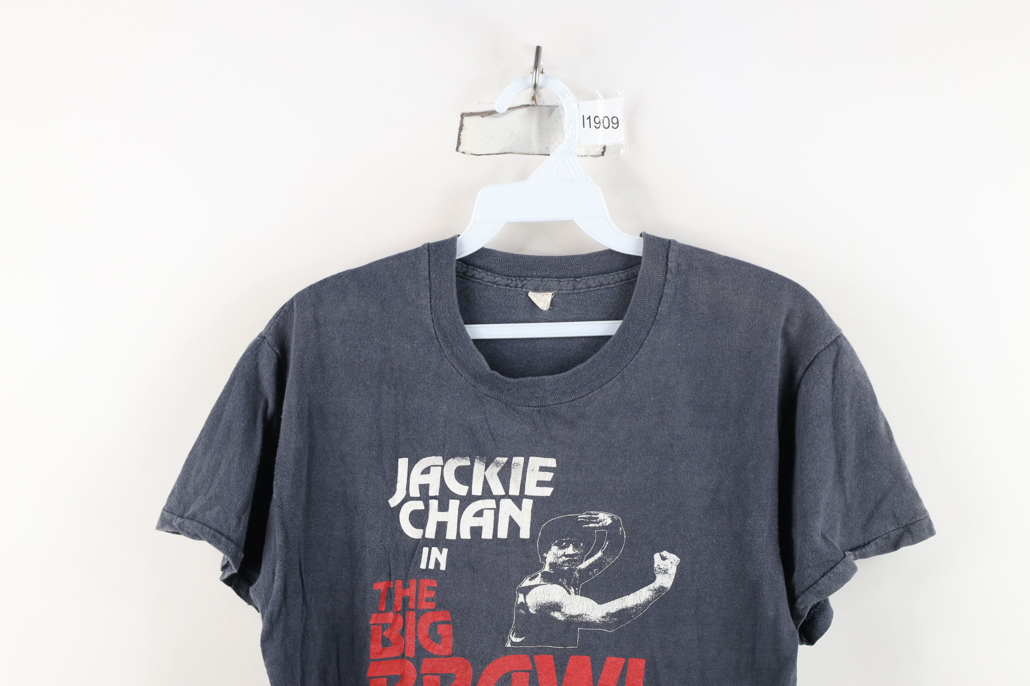 Vintage Vintage 80s Jackie Chan In the Big Brawl Movie T-Shirt USA Size US S / EU 44-46 / 1 - 2 Thumbnail