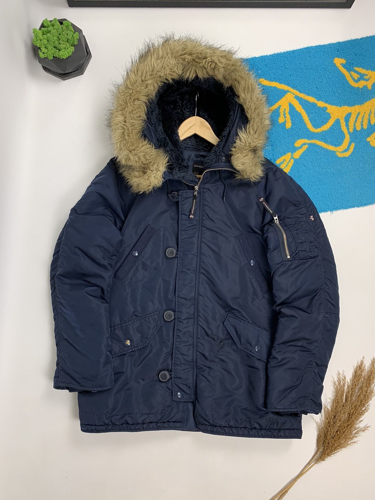 Alpha Industries × Vintage Vintage Alpha Industries Wmn’s Parka Jacket Size XL / US 12-14 / IT 48-50 - 1 Thumbnail