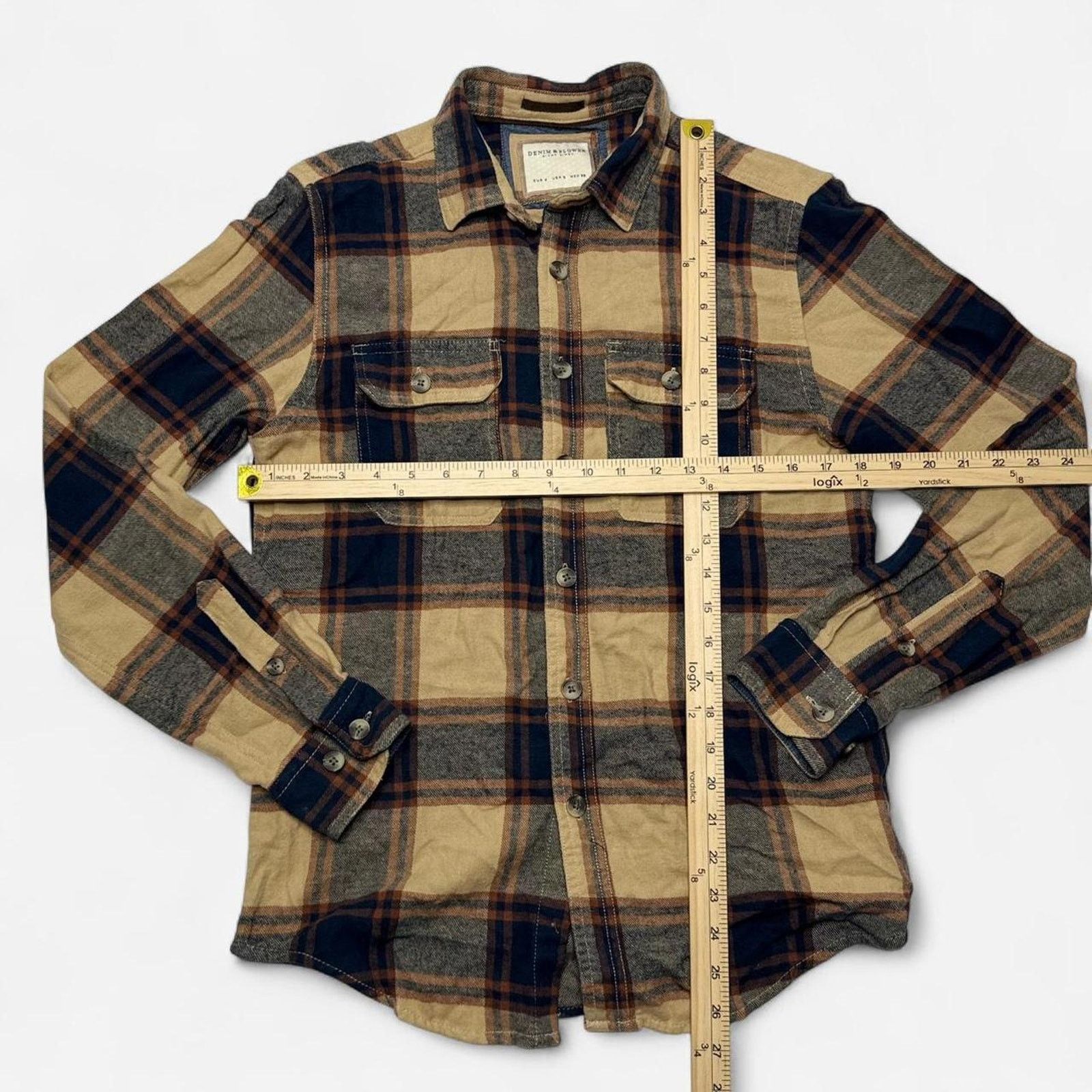 & Other Stories Denim & Flower Plaid Button Down Shirt Men’s Size Small Size US S / EU 44-46 / 1 - 5 Thumbnail