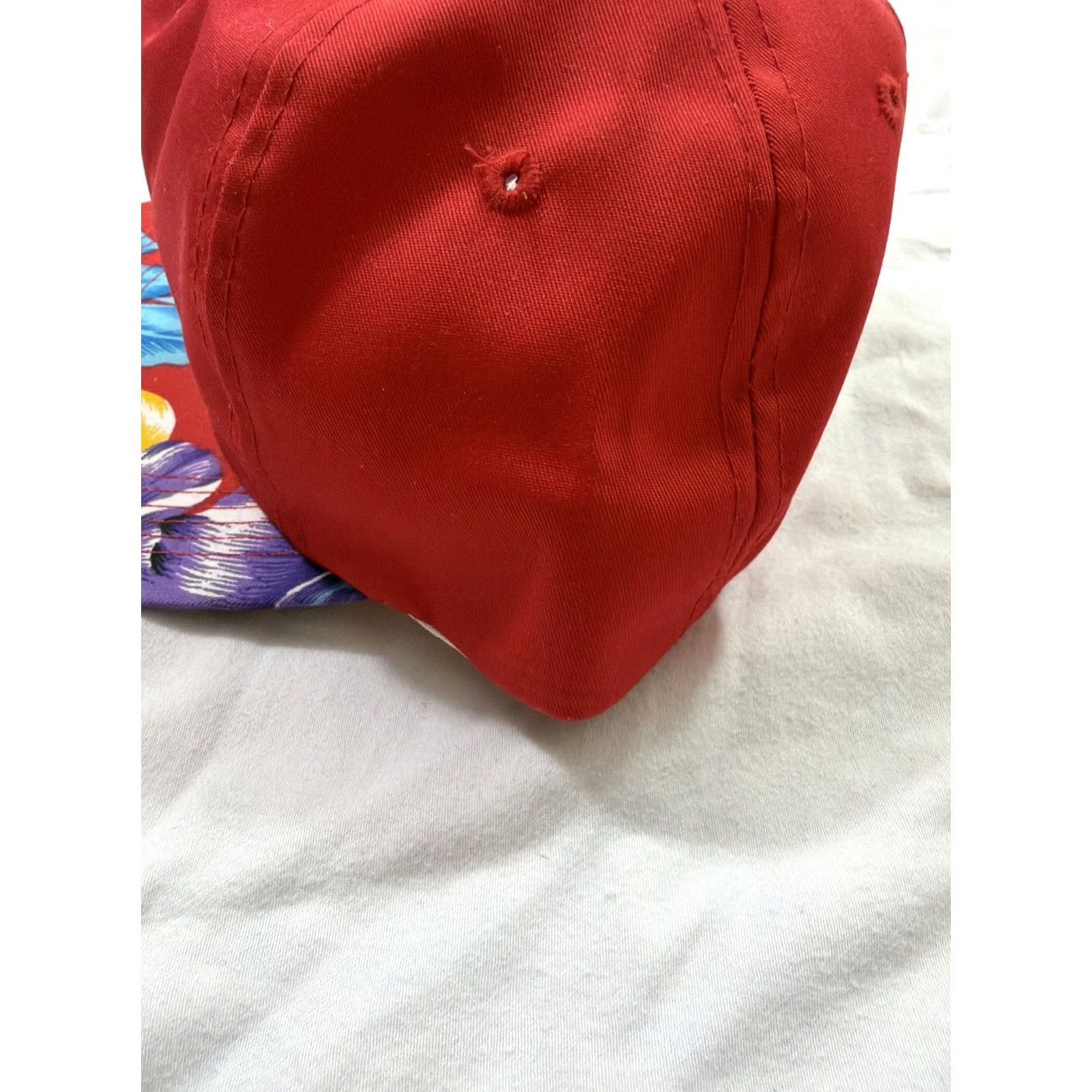 Vintage VINTAGE Hoxer SnapBack Hat Red Floral Carson City A-1 Sierra Welding Adjustable Men Size ONE SIZE - 7 Thumbnail