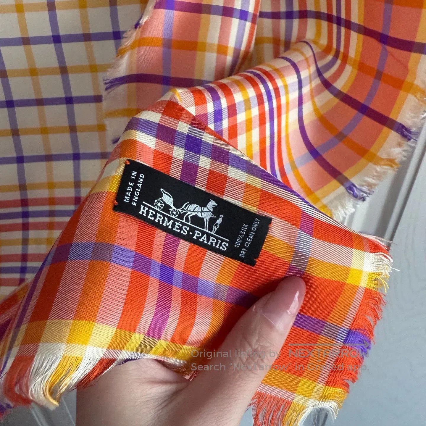 Hermes Hermès Silk Scarf with Horse Print. Size ONE SIZE - 5 Thumbnail