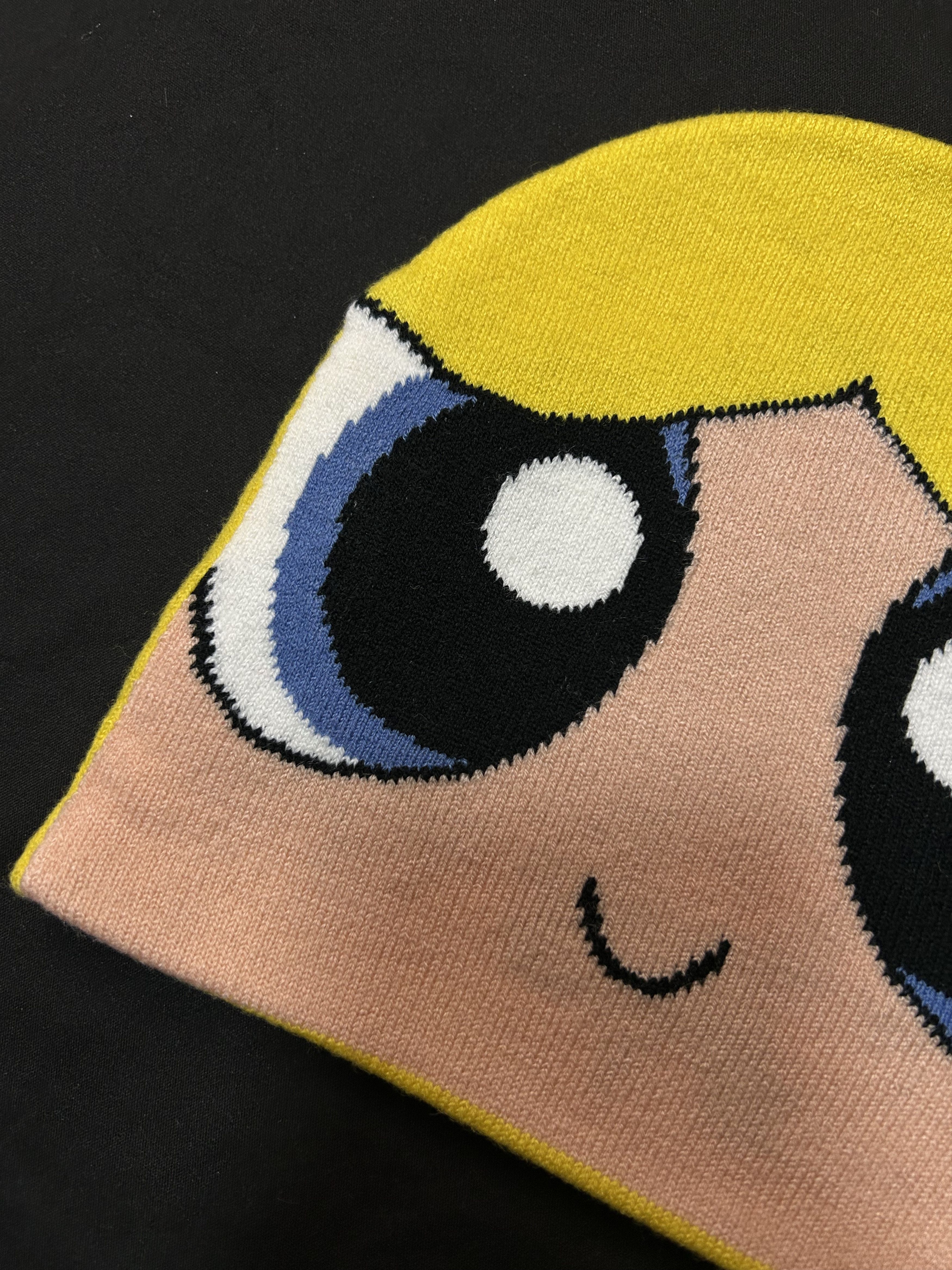 Japanese Brand Powerpuff Girls Bubbles Graphic No Cuff Knit Beanie OS Size ONE SIZE - 2 Thumbnail