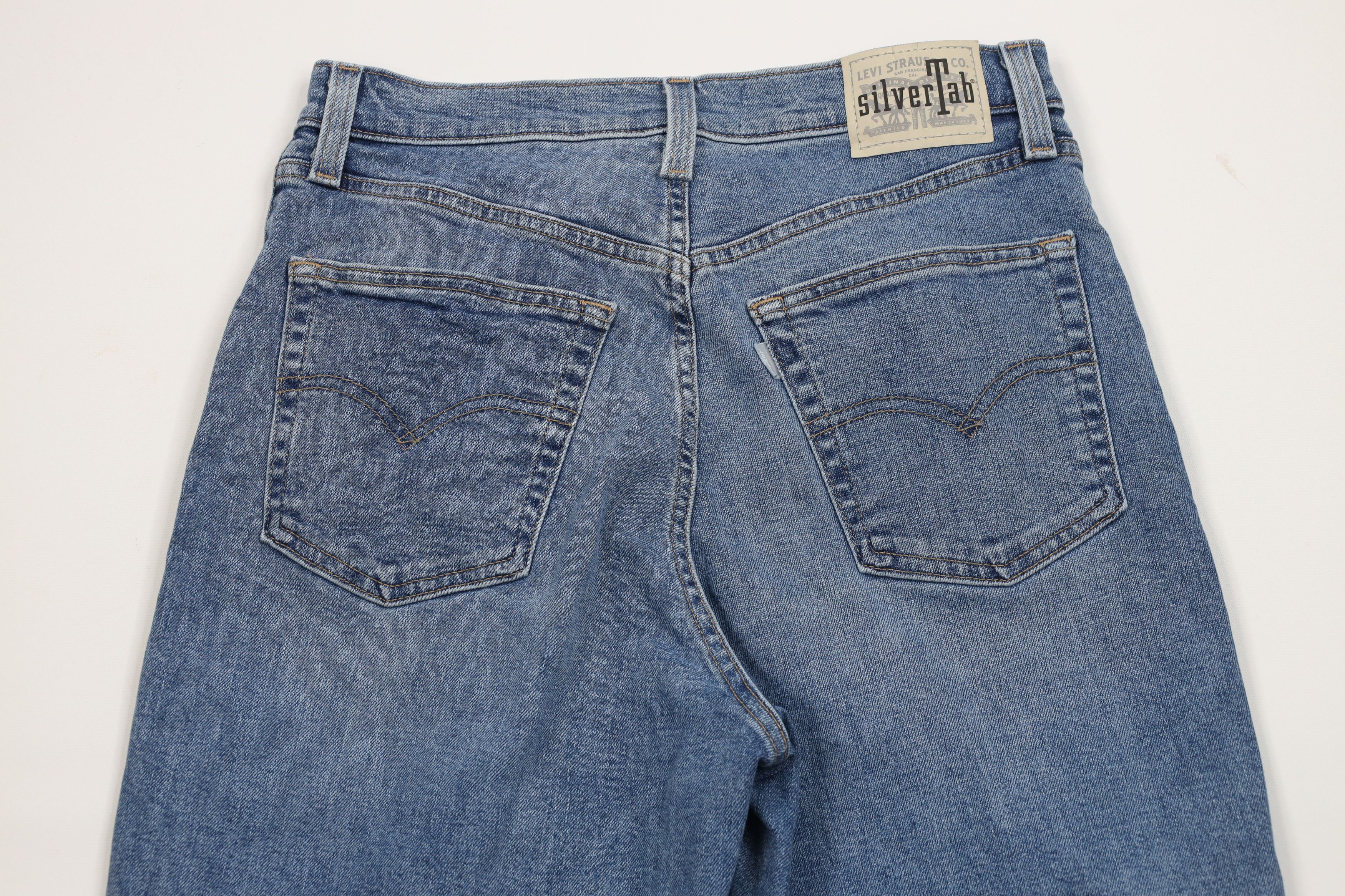 Levi's Vintage Y2K Levis Silvertab High Waisted Mom Jeans Blue Size 29" - 8 Thumbnail